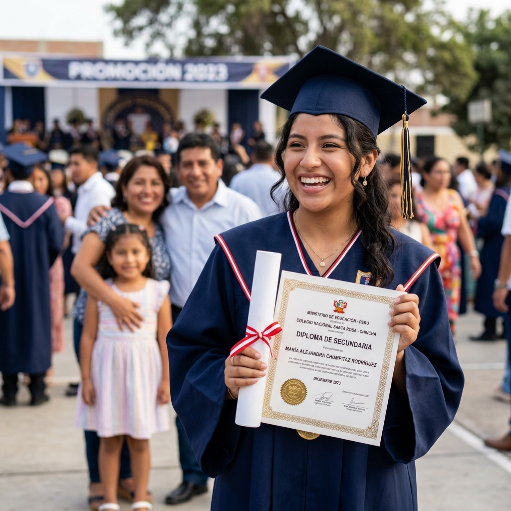 Graduación en CEBA Señor de las Ánimas